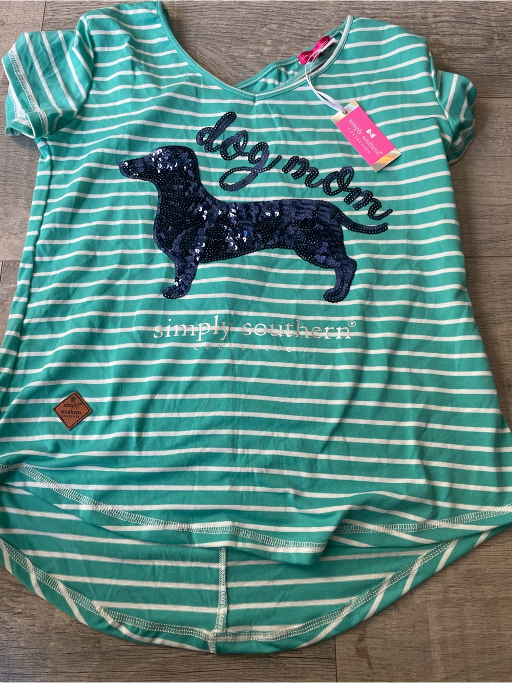 Simply Southern Dog Mom Sequin Shirt